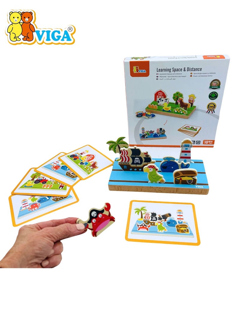 Wooden Learning Space and Distance for the age of 3+