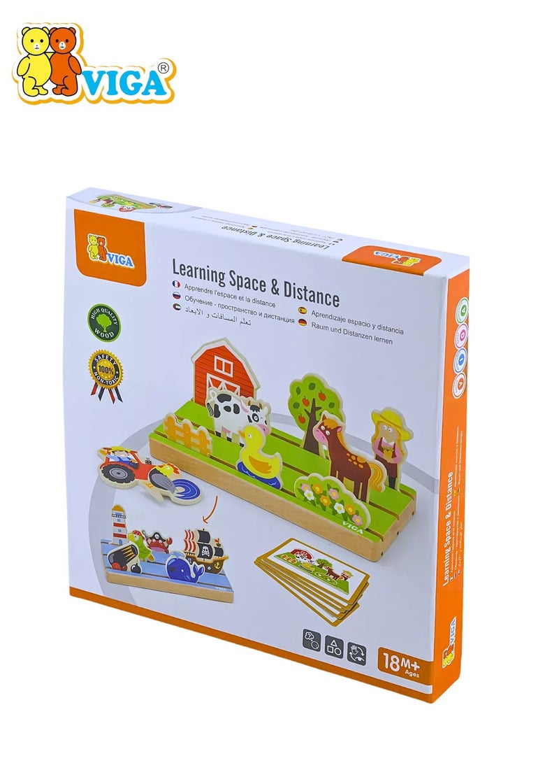 Wooden Learning Space and Distance for the age of 3+