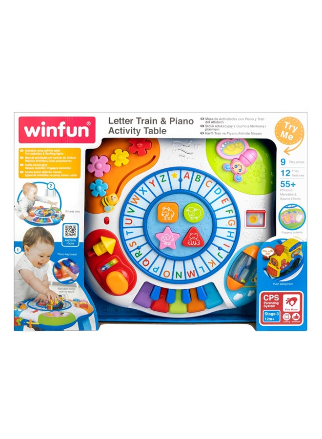 Letter Train And Piano Activity Table