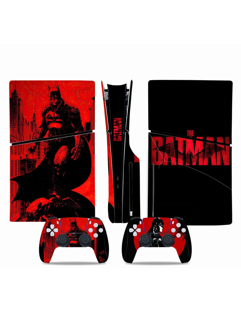 Vinyl Decal Skin for PlayStation 5 Slim Disc Version, Full Wrap Protective Cover for PS5 Controller, Compatible with PS5 Slim Disk Edition