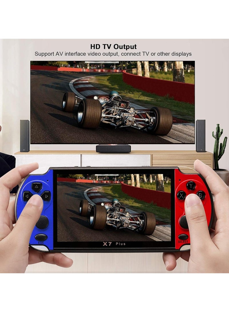 5.1inch X7 Plus Video Game Console Handheld Game Players Double Rocker 8GB Memory Built in 1000 Games MP5 Game Controller