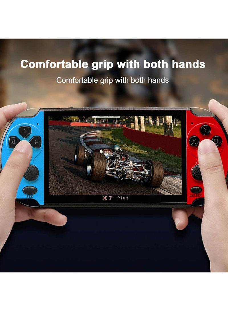 5.1inch X7 Plus Video Game Console Handheld Game Players Double Rocker 8GB Memory Built in 1000 Games MP5 Game Controller