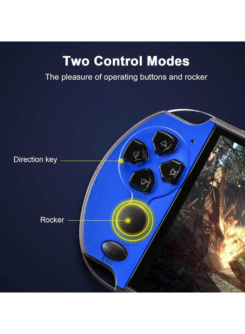 5.1inch X7 Plus Video Game Console Handheld Game Players Double Rocker 8GB Memory Built in 1000 Games MP5 Game Controller