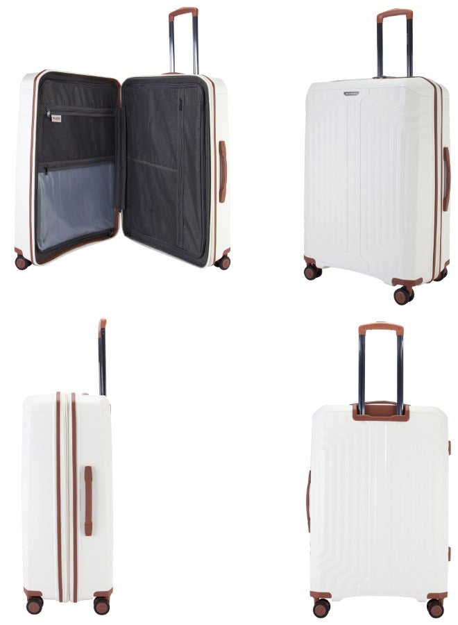 Sonada Hardside Luggage Set of 3 Expandable PP Material With Double Zipper, ANTI Theft Lock