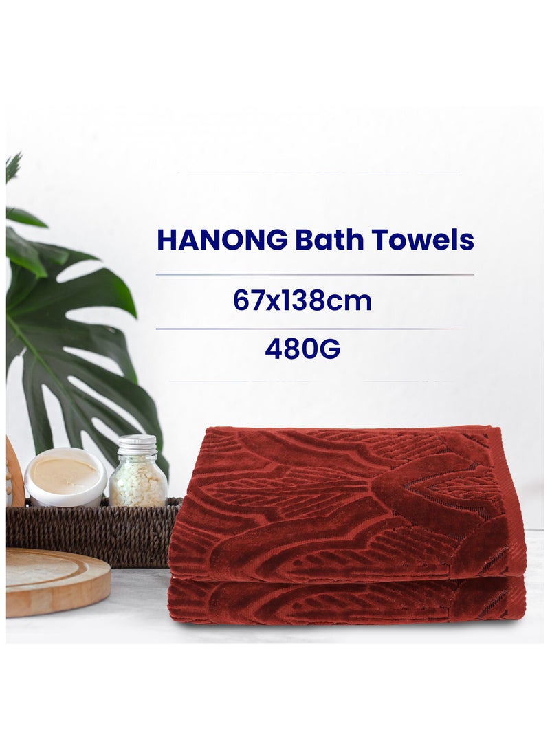 DUKE Hanong Bath Towel Fade-Resistant 100% Cotton Bath Towel (67 x 138 cm) Highly Absorbent and Quick Dry Extra Large Bath Towel - Super Soft High - Quality Towel