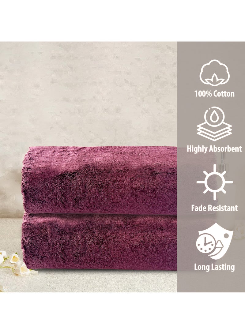 DUKE Firenze Eco-Friendly Luxurious Cotton Bath Towels (Pack of 2) 75X150 cm Ultra Soft Bath Towels Quick Dry, Absorbent, Durable & Washable Towels Easy To Care 100% Cotton Bath Towels