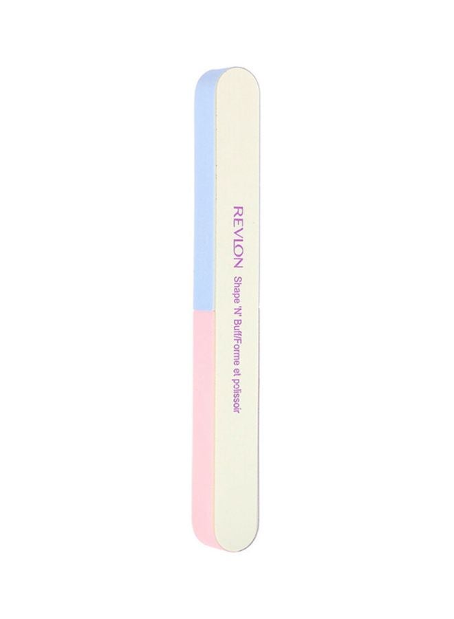 Shape-N-Buff Nail Buffer White/Blue/Pink