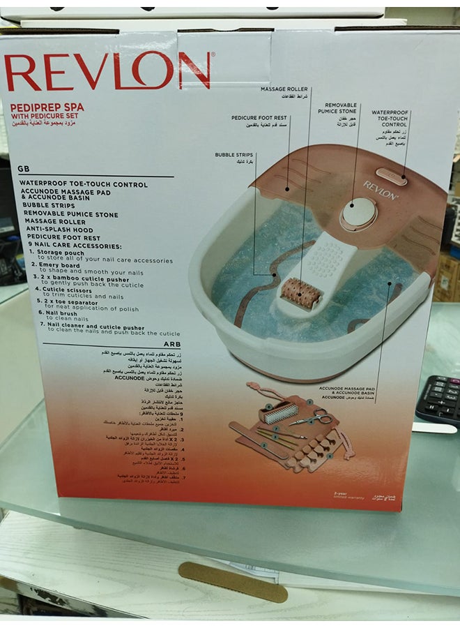 Pediprep Spa With Pedicure Set Multicolour