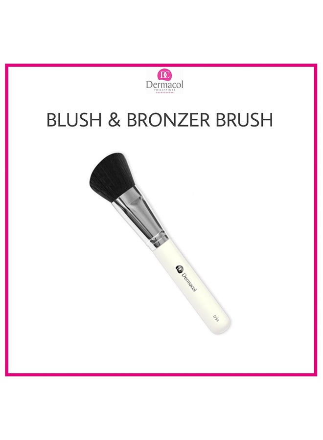 D54 Blush And Bronzer Brush White/Silver/Black