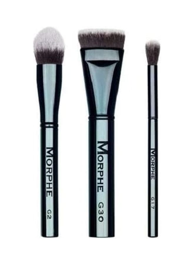 Contour Crew Brush Set Black