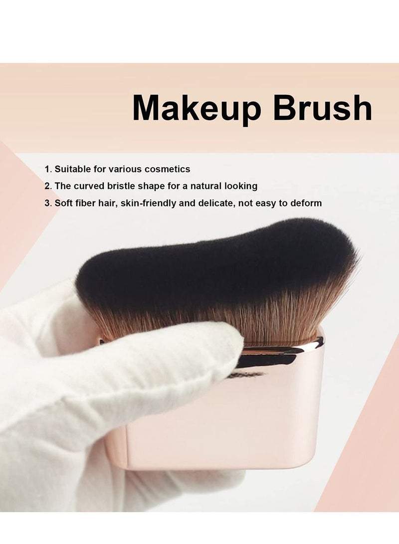 Foundation Makeup Brush,  Face Blush Brush, Handless Makeup Blender, Liquid Powder Foundation Brush, for Blending Liquid, Cream or Flawless Powder Cosmetics 2pcs