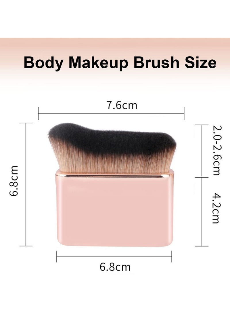 Foundation Makeup Brush,  Face Blush Brush, Handless Makeup Blender, Liquid Powder Foundation Brush, for Blending Liquid, Cream or Flawless Powder Cosmetics 2pcs