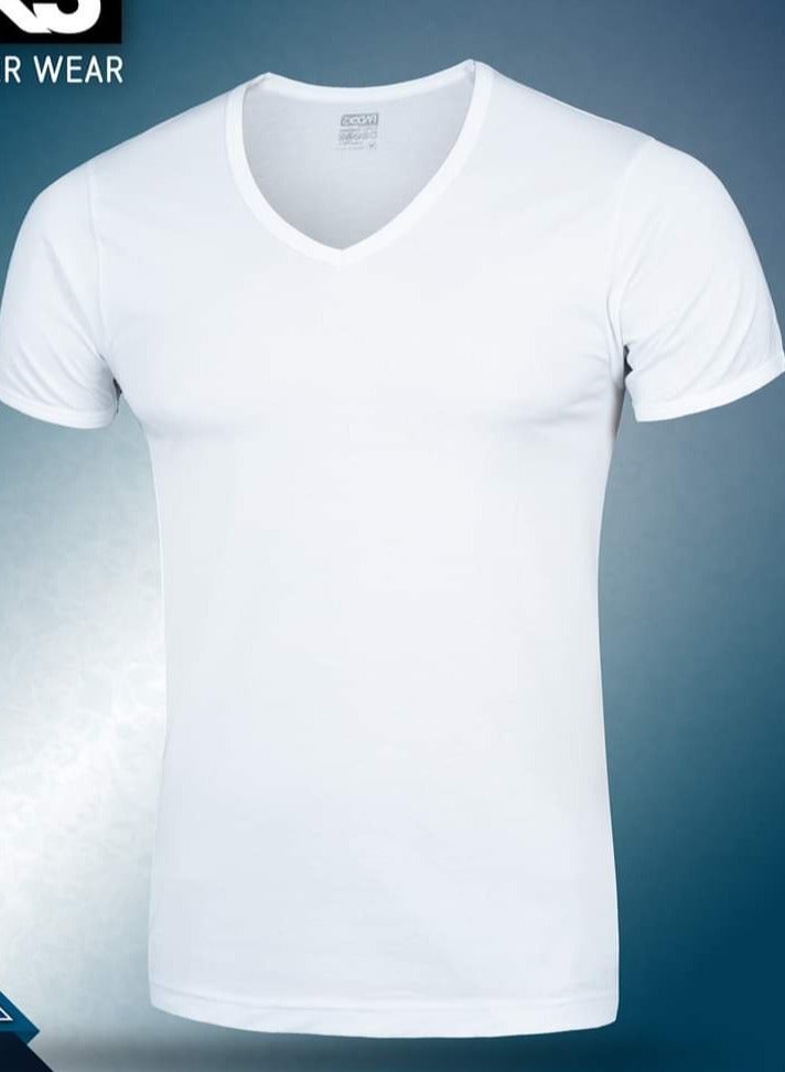 Set of 6 pieces Men's V-neck half sleeve cotton undershirt