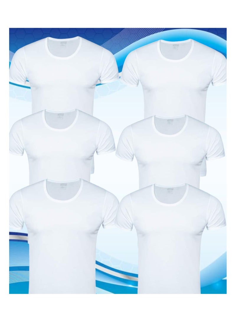 Men's half-sleeve t-shirt set of 6 pieces