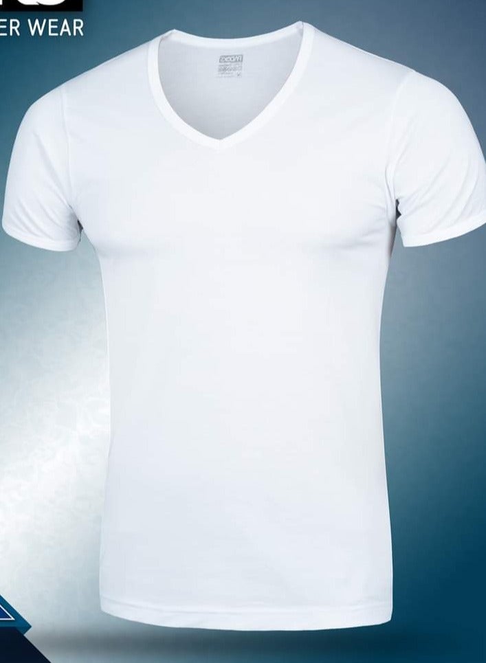 Set of 6 pieces Men's V-neck half sleeve cotton undershirt