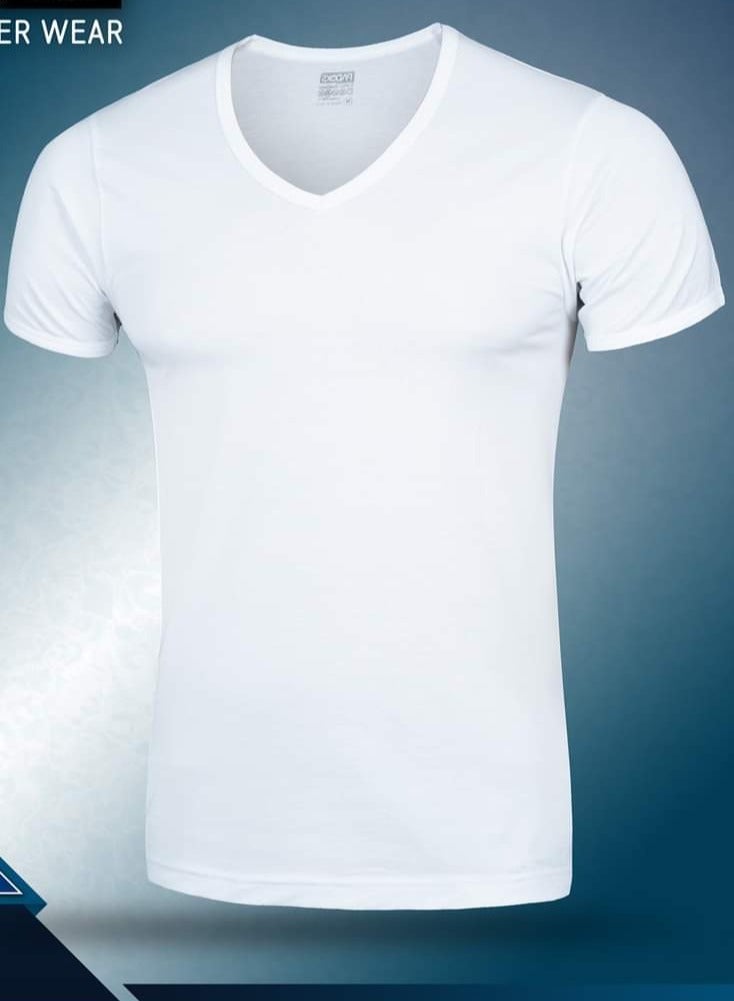 Set of 6 pieces Men's V-neck half sleeve cotton undershirt