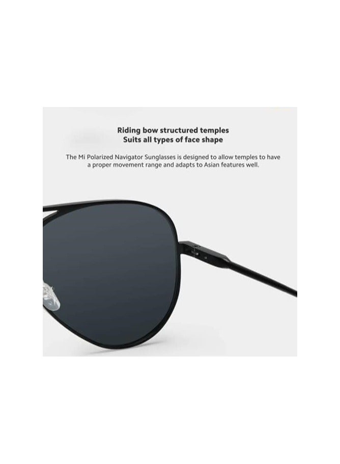 Mi Polarized Navigator Sunglasses: Stylish Navigator Frame with Advanced Polarized Lenses, UV Protection, and Comfortable Fit for Outdoor Activities and Everyday Use