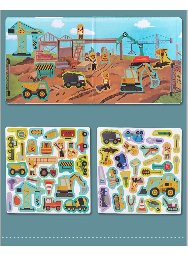 Children'S Book Clip Scene Puzzle Magnetic Architecture Series Educational Early Childhood Toys