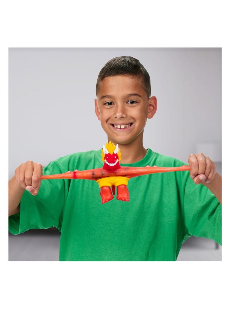 Hero Creator Blazagon | Customizable Action Figure | Includes 3 Unique Goo Fillings (Bones, Marbles, Goo), Stretchable Up to 20 Inches, Special Creator Chamber | Unisex | Ages 4+