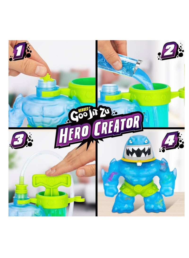 Hero Creator Thrash | Customizable Action Figure | Includes 3 Unique Fillings (Bones, Marbles, Goo), Stretchable Up to 20 Inches, Special Creator Chamber | Unisex | Ages 4+