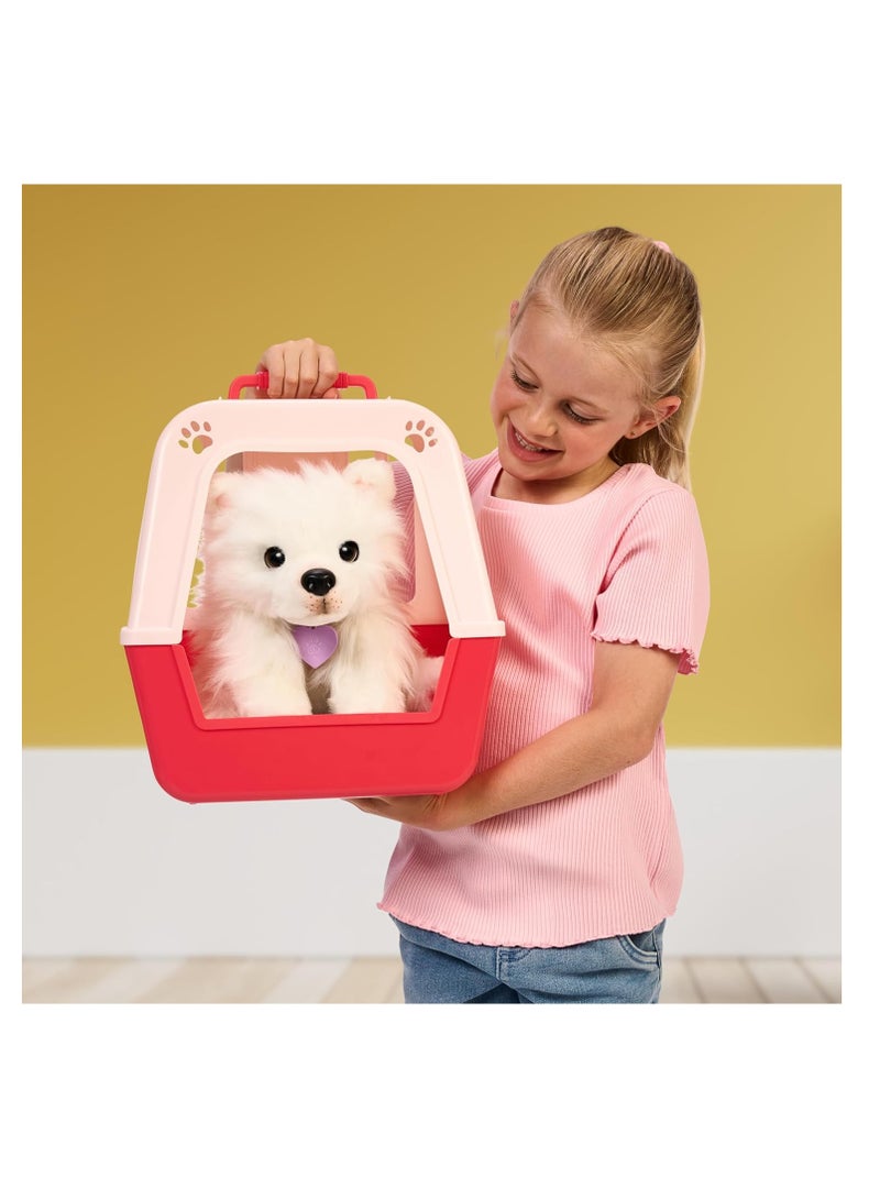 My Really Real Puppy - Luna; Interactive Puppy; 60+ Sounds/Reactions; Realistic Look; 1 out of 72 Variants; Playset with Transport Box; Batteries Included; Ages 5+