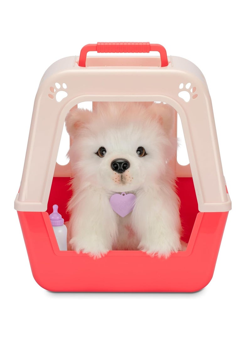 My Really Real Puppy - Luna; Interactive Puppy; 60+ Sounds/Reactions; Realistic Look; 1 out of 72 Variants; Playset with Transport Box; Batteries Included; Ages 5+