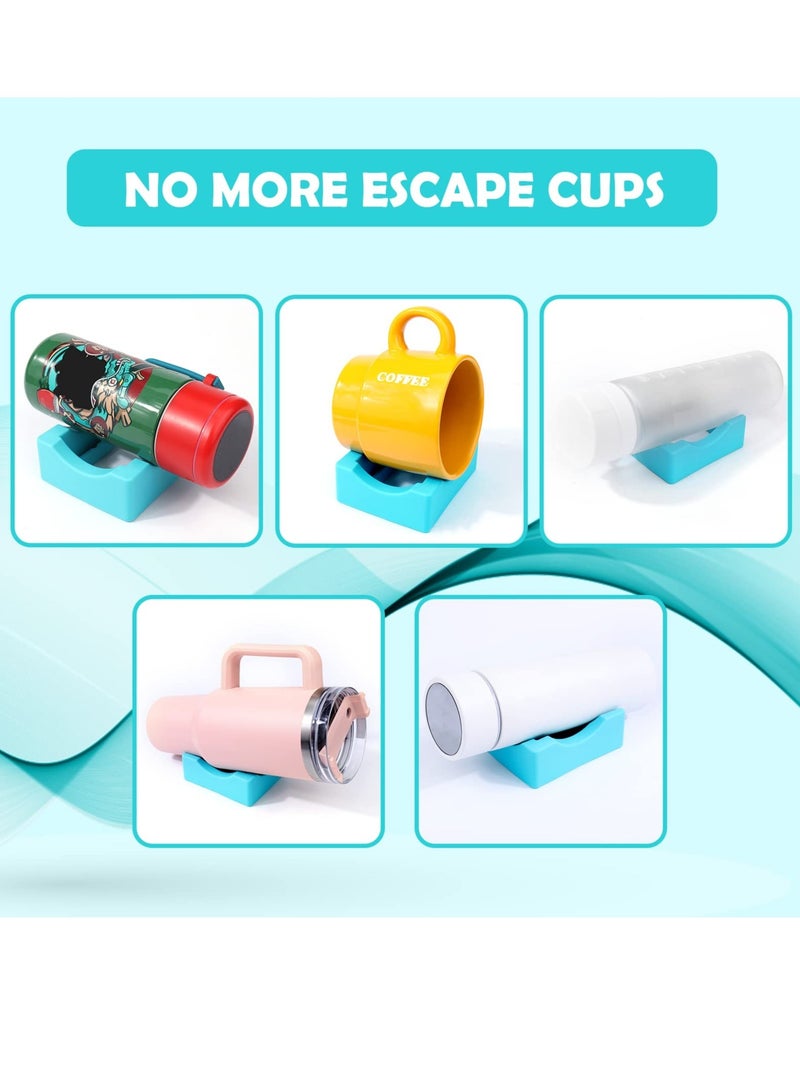 Silicone Cup Cradle for Crafting Tumbler Holder with Slot and Squeegee for Anti Skidding Display of Mugs and Bottles