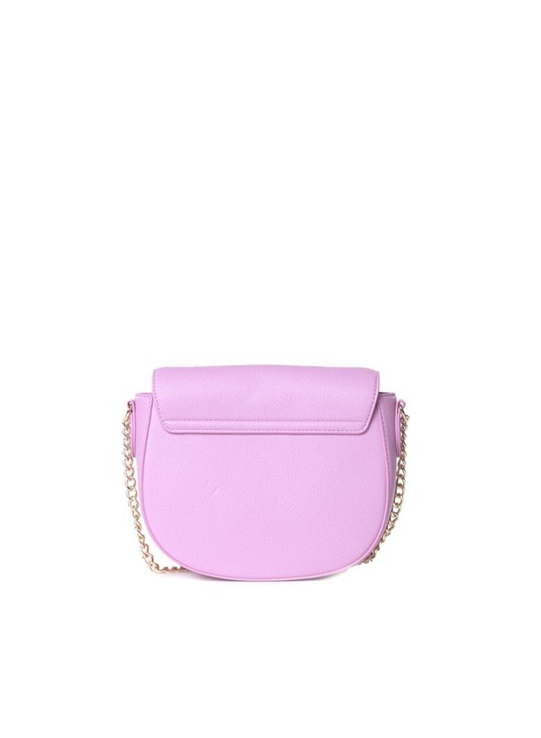 Rectangular Plaque Leather Shoulder Bag in Pink for Women - Feminine & Trendy