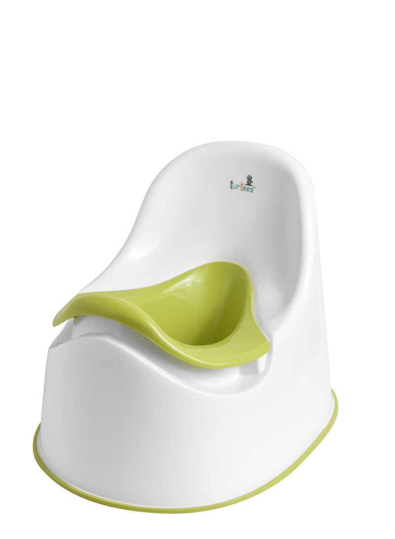 turtees® BabyToddler Toilet Training Potty Chair with Built-in Splash Guard, Slip-Resistant Base, and Removable Bowl - Perfect Size Kids Potty for Toddlers 18 Months & above