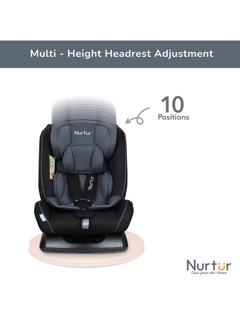 Nurtur Otto Baby/Kids 4-in-1 Car Seat - 4 Position Recline 5-Point Safety Harness – 10 Level Adjustable Headrest, 0 months to 12 years