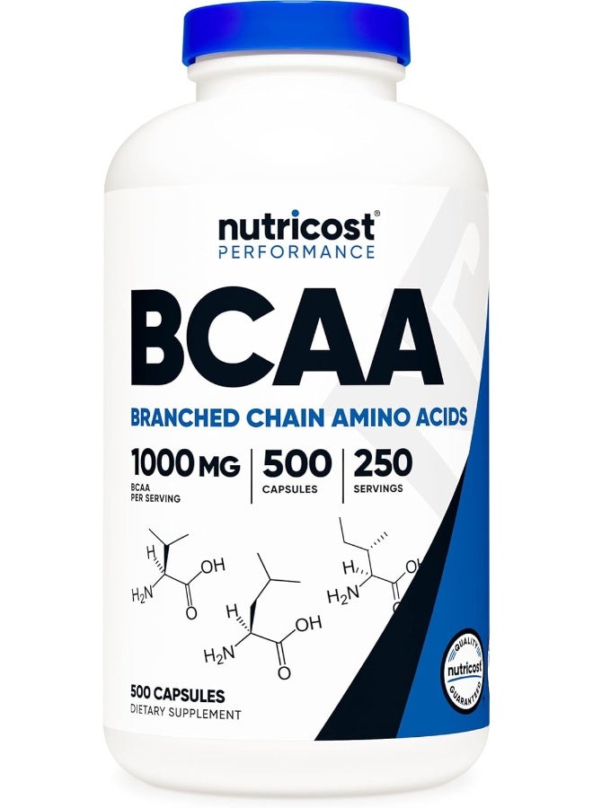 Bcaa Capsules 2:1:1 500Mg 500 Caps