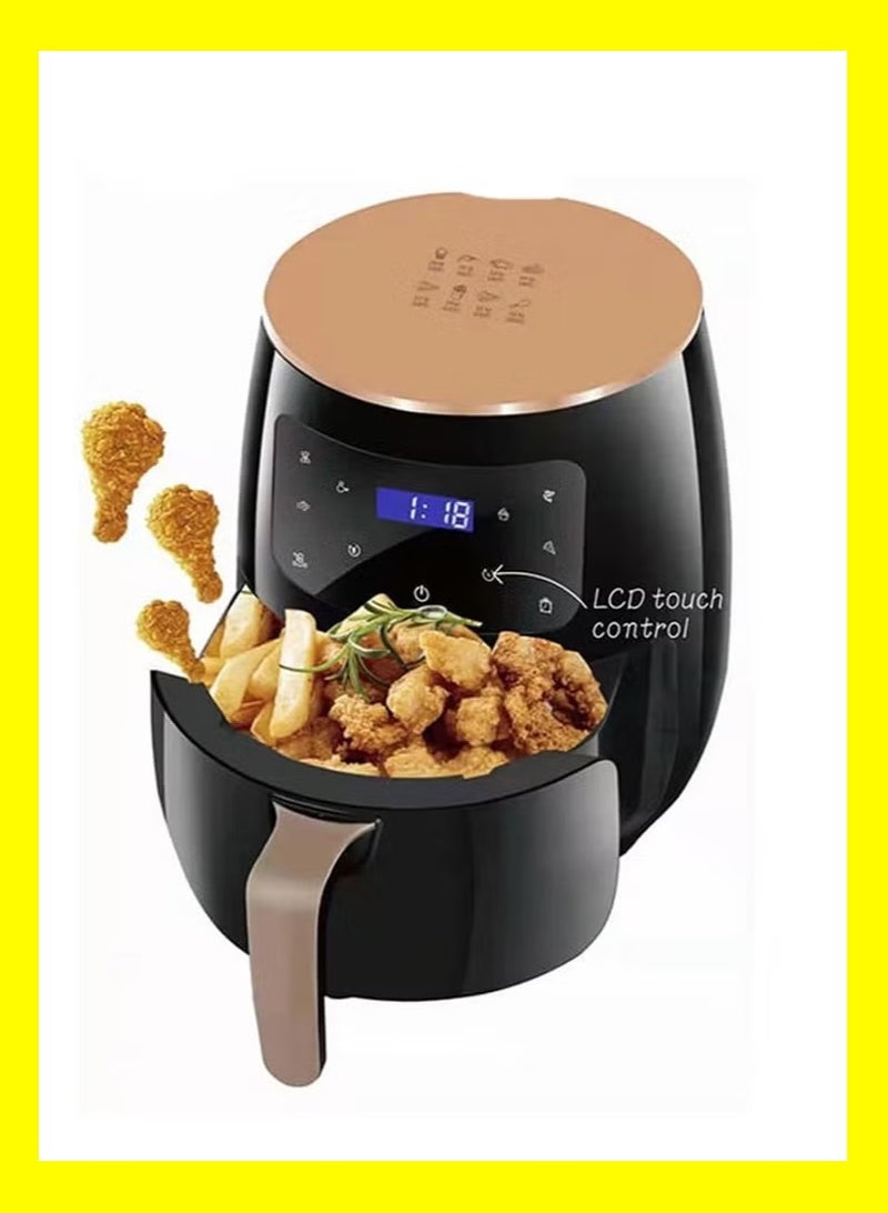 Silver Crest 6L Multifunctional Digital Touch Air Fryer – 2400W, Sleek Black