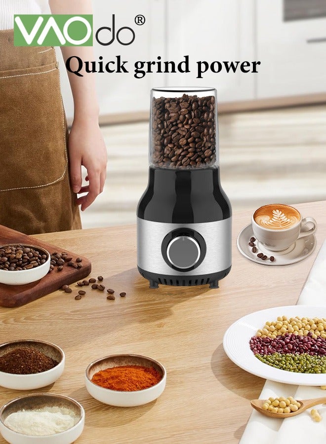 4-In-1 Versatile Blender and Smoothie Maker Meat Grinder with Strainer and Coffee Grinder 500W 2-Speed Speed Regulation 115 Over-Temperature Protection Multifunctional Juicer