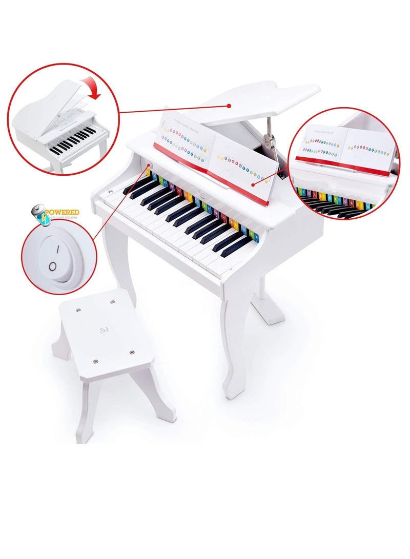 Hape Deluxe Grand Piano White