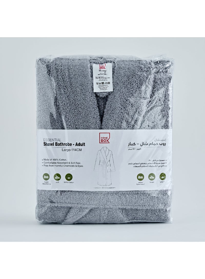 Essential Adult Shawl Bathrobe Large