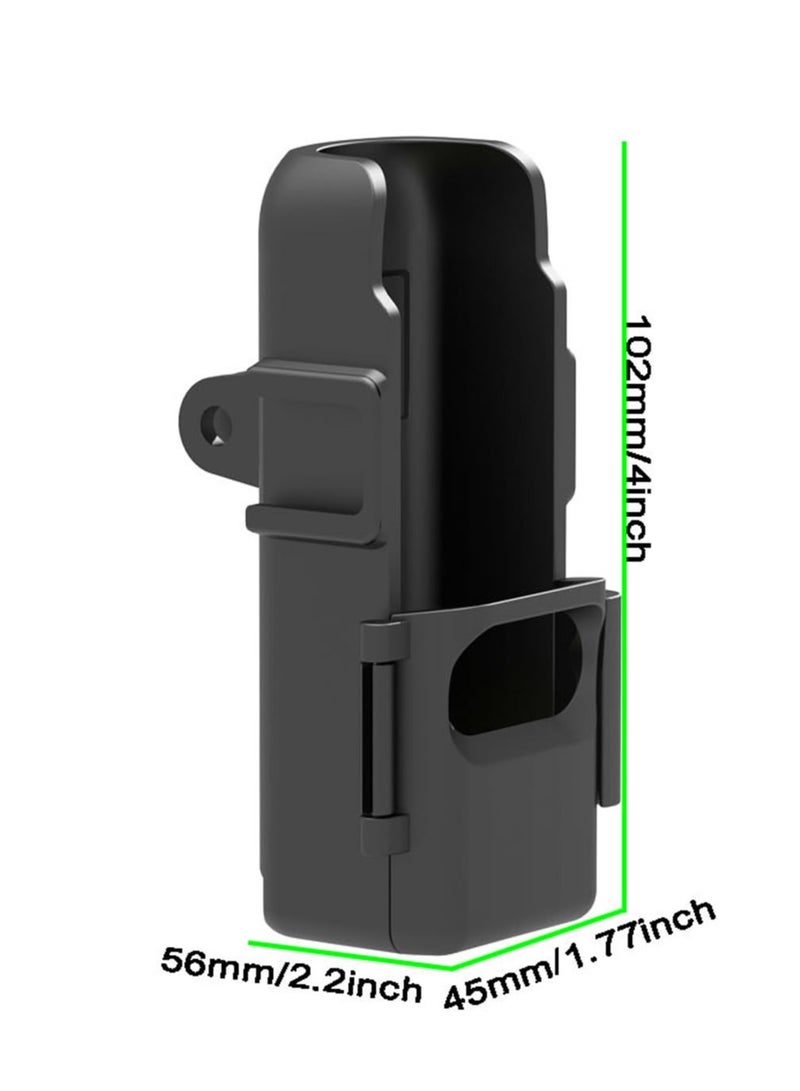 SYOSI Camera Extension Adapter, for Osmo Pocket 3 Cage ABS Fixing Protective Bracket, with 1/4 Screw Connection Hole on The Bottom,Can be Attached to a Tripod Selfie Stick, etc