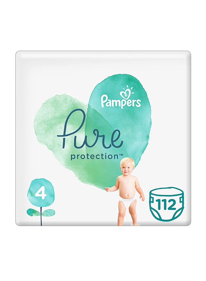 Pure Protection Diapers, Size 4, 9-14kg, 112 Count