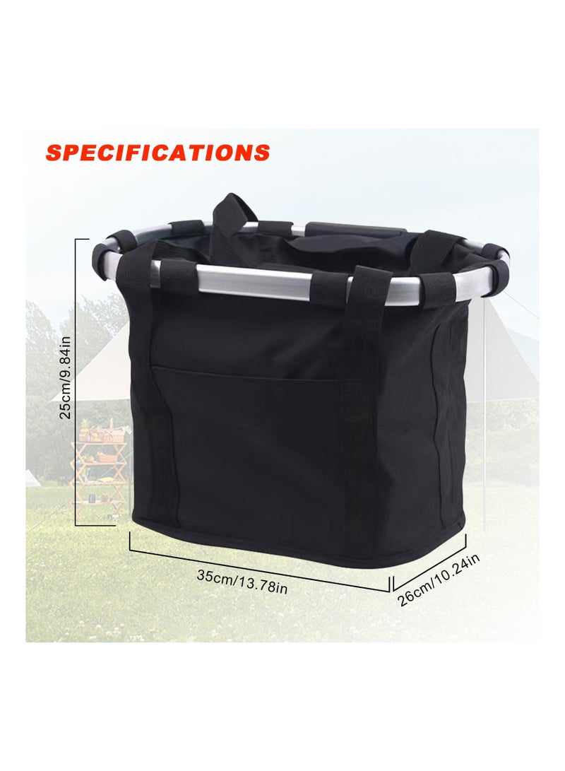 Front Dog Bike Basket, Removable Waterproof Bicycle Bag for Adults, Folding Pet Carrier for Shopping, Camping, and Cycling - Easy to Carry Bike Baskets for Bicycles.