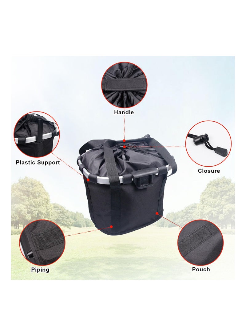 Front Dog Bike Basket, Removable Waterproof Bicycle Bag for Adults, Folding Pet Carrier for Shopping, Camping, and Cycling - Easy to Carry Bike Baskets for Bicycles.