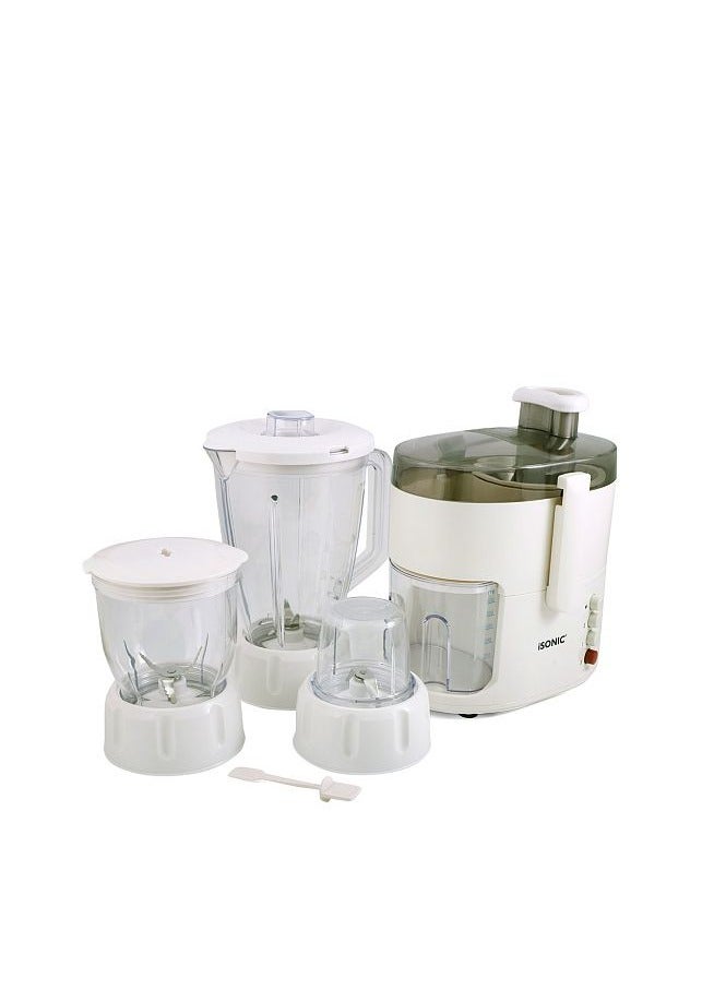 4-In-1 Food Processor (Juicer, Grinder, And Multifunctional Blender) 1.6 L 500 W IB 777 White