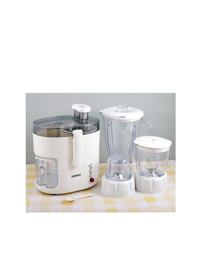 4-In-1 Food Processor (Juicer, Grinder, And Multifunctional Blender) 1.6 L 500 W IB 777 White