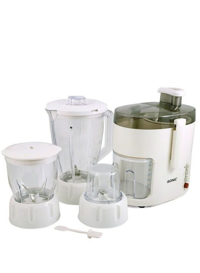 4-In-1 Food Processor (Juicer, Grinder, And Multifunctional Blender) 1.6 L 500 W IB 777 White