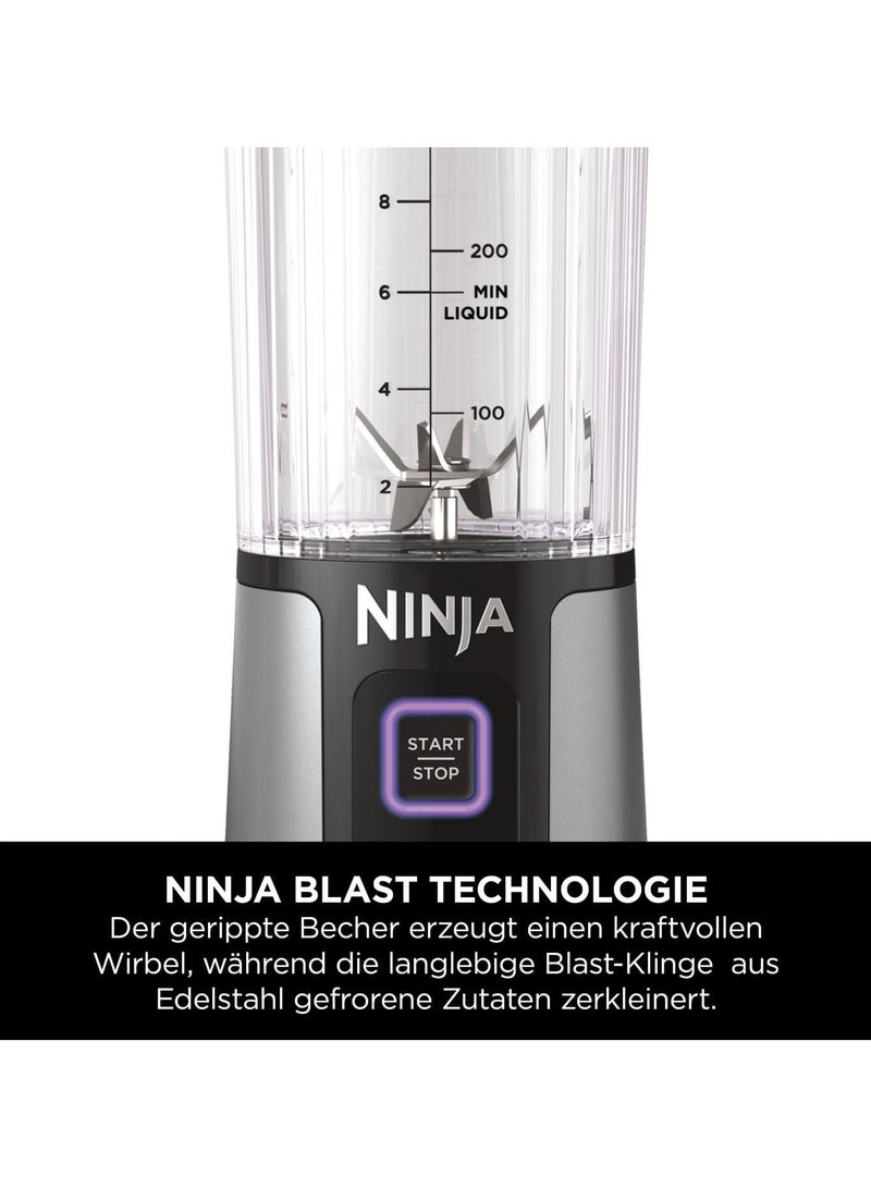Blast Cordless Portable Blender, USB-C Rechargeable, 530ml Blending Cup with Leak-proof Sip Lid with carrying handle, Lightweight, Dishwasher Safe 144 W BC151EUBK / BC151UKBK Black
