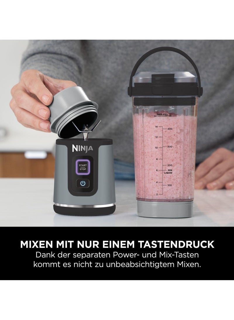 Blast Cordless Portable Blender, USB-C Rechargeable, 530ml Blending Cup with Leak-proof Sip Lid with carrying handle, Lightweight, Dishwasher Safe 144 W BC151EUBK / BC151UKBK Black