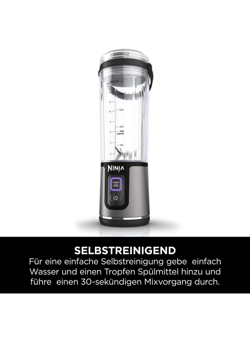 Blast Cordless Portable Blender, USB-C Rechargeable, 530ml Blending Cup with Leak-proof Sip Lid with carrying handle, Lightweight, Dishwasher Safe 144 W BC151EUBK / BC151UKBK Black