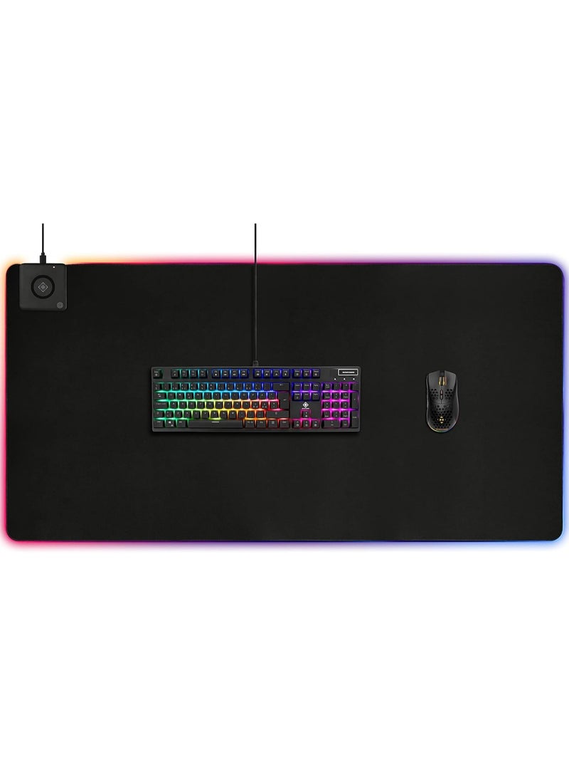 DELTACO GAMING DMP330 RGB mousepad, 10W wireless charging,1190x590 x4mm