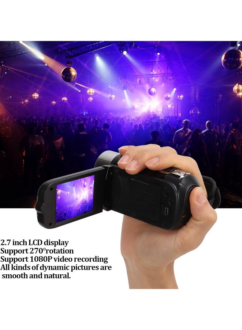 Digital Video Camera Recorder, Full HD 1080P, 32GB 16x Zoom, Digital Camcorder, DV Camera for Video Recording