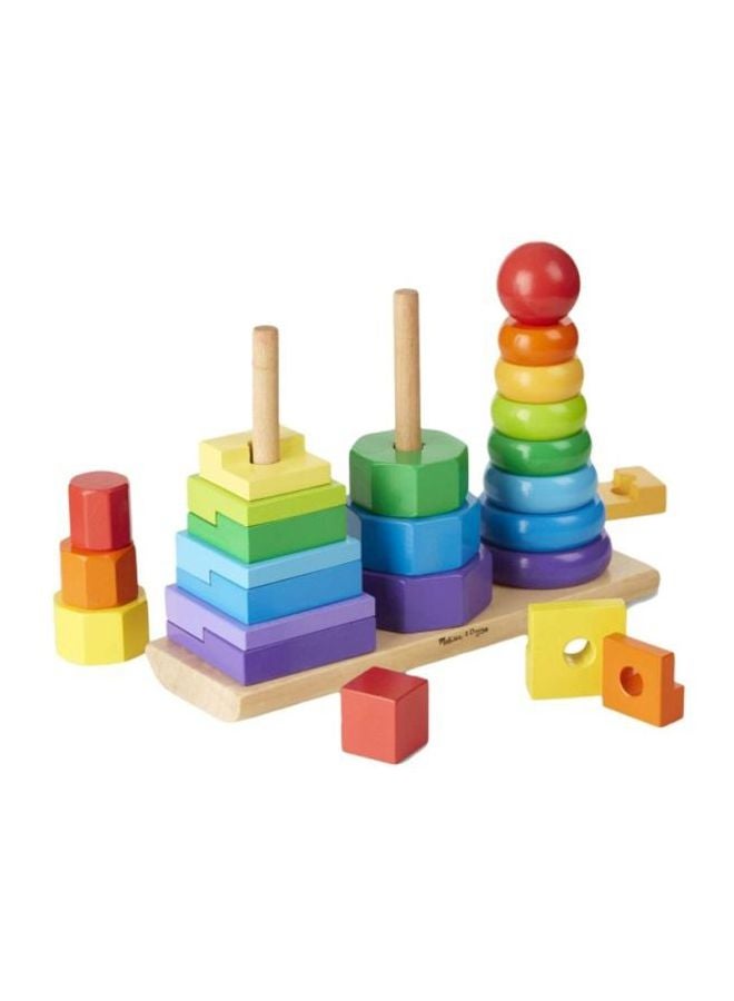 Geometric Stacker Wooden Toy 200567 21.6 x 8.9 x 27.9inch