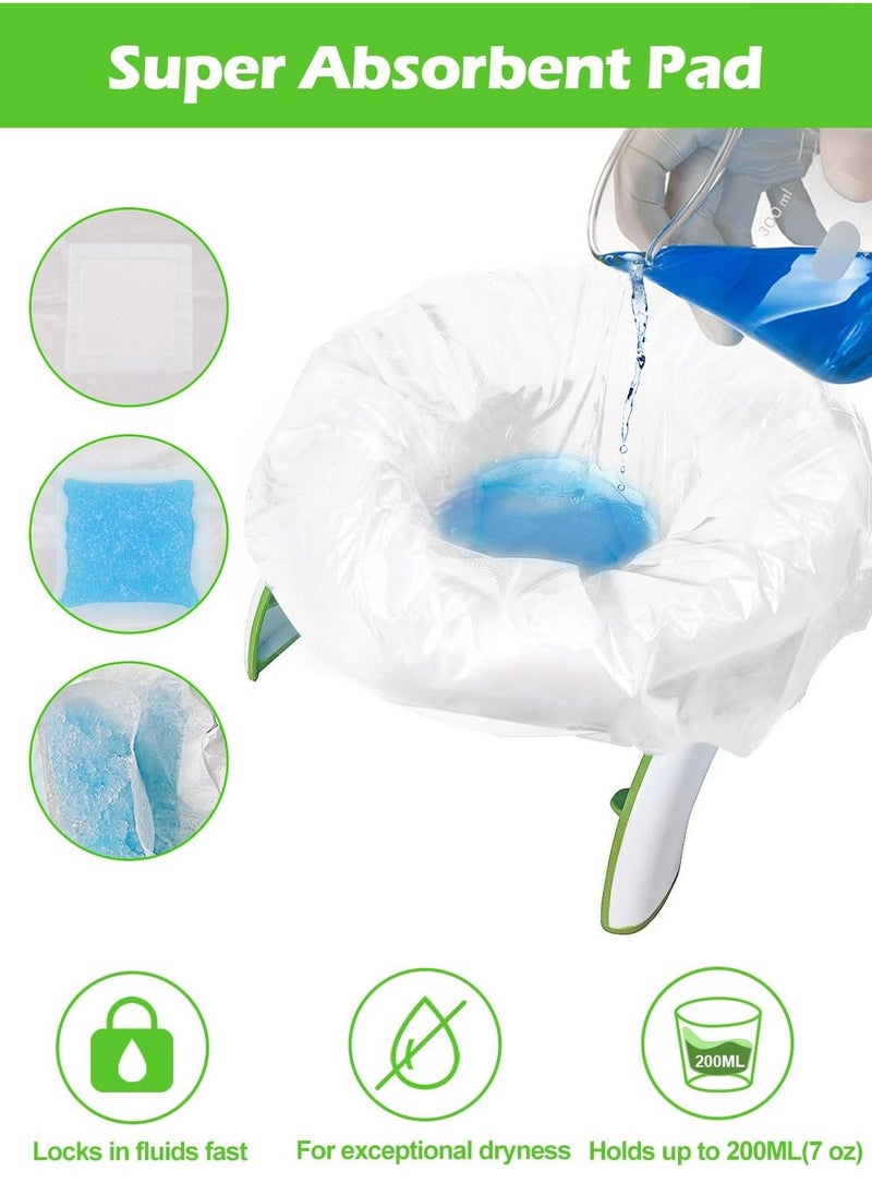 30 Disposable Potty Bags, Potty Liners Compatible with OXO Tot 2-in-1 Go Potty, Potty Refill Bags for Toddler Toilet, Universal Potty Training Bags Fit Most Potty Chairs, Seats, Portable Travel Toilet