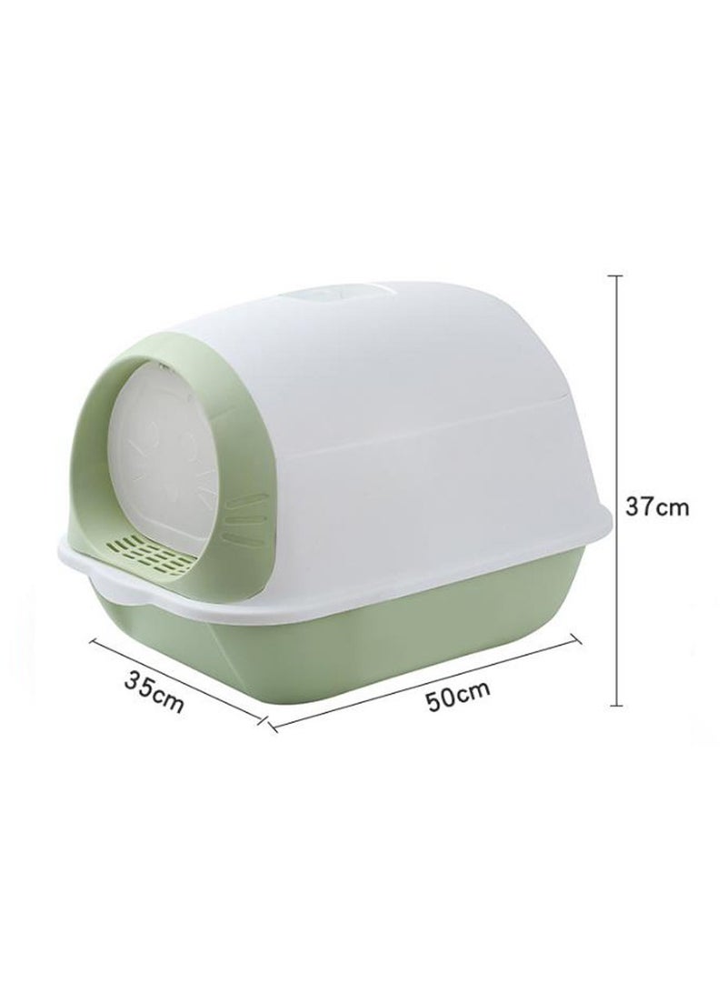 Cat Litter Box Fully Enclosed Large Cat Litter Box Extra Large Enclosed Cat Litter Box Black